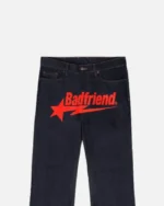 Bad Friend Latter Printed Jeans Black/Red