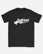 Bad Friend Letter Print Shirt Black/White